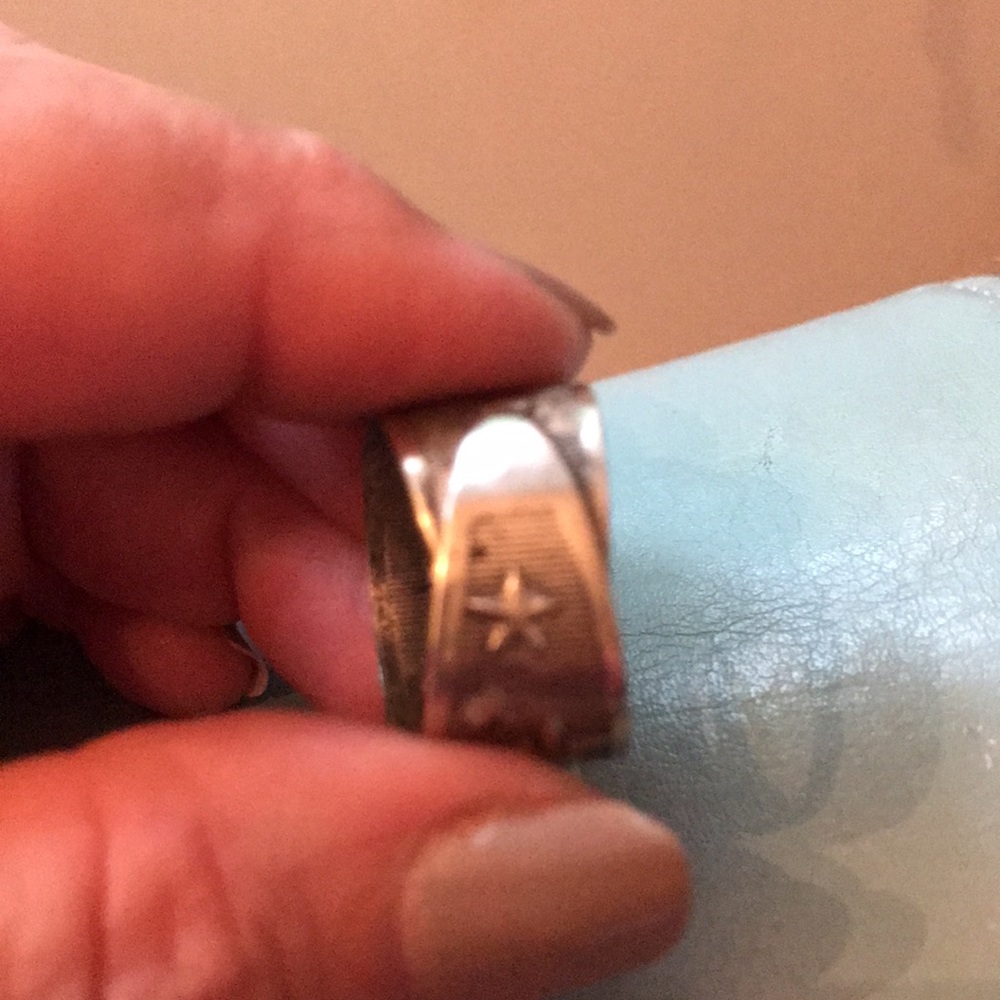 Silver Moon & Star Adjustable Ring - image 2